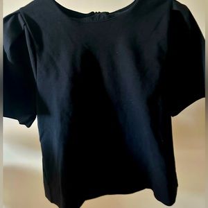 Cute Black shirt with slight puff sleeve !